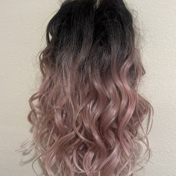 Ombré Pink Bobbi Boss Glueless Lace Wig - Picture 3 of 11